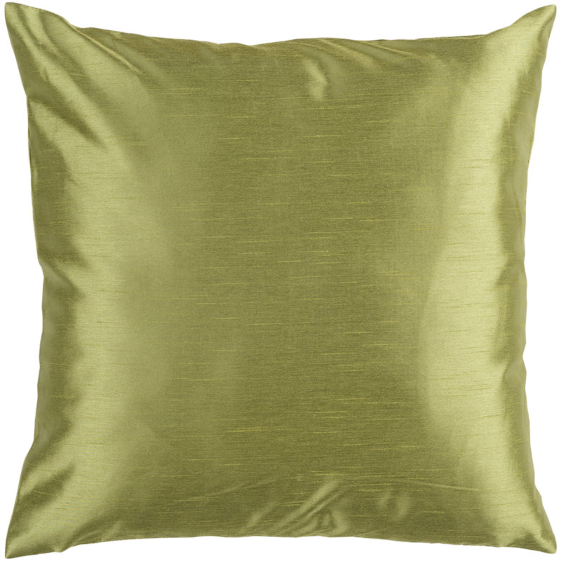 Teal Polyester Square Throw Pillow with Down Fill