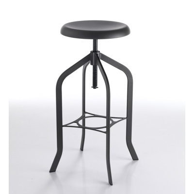 Corbeil Adjustable Height Counter Stool with Metal Frame