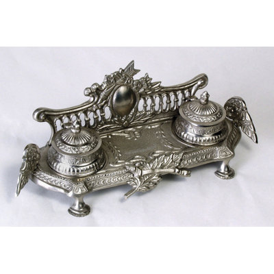 Double inkwell décoratif