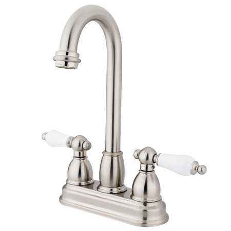 Touchless Double Handle Kitchen Faucet, Brushed Nickel
