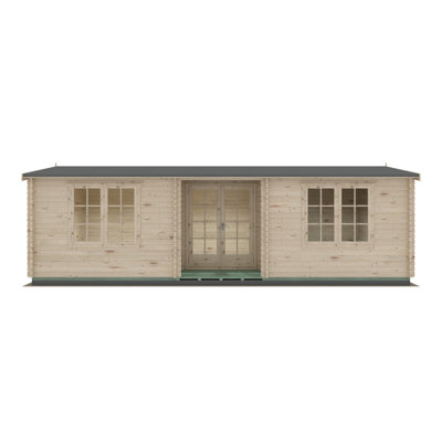 Vinalhaven 26 x 14 Ft Tongue and Groove Log Cabin
