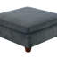 Ensemble de canapé modulaire en chenille gris modulaire de 7 pièces avec 3 pièces de coin, 3 fauteuils sans accoudoirs et 1 contreplaqué de repose-pieds