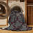 Machine Washable Trellis Black Area Rug-1765615879
