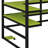Modern Loft Bed with Integrated Workstation, Side Organization Rack, Multi-Tier Shelving, and Customizable RGB Ambiance-54803242