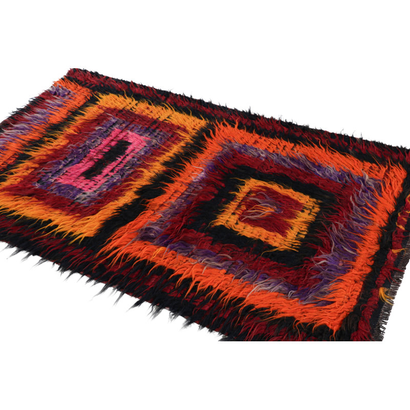 One-of-a-Kind 3’10”x5’10” Hand Knotted Area Rug