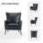 Atalyia 30" W Faux Leather Wingback Armchair with Nailhead Trim-73873599