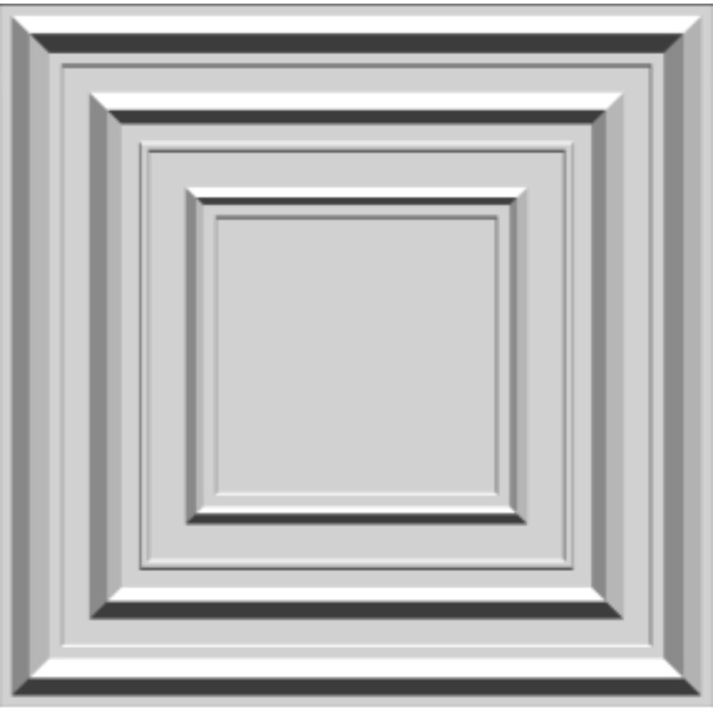 Panneau mural 3D blanc 19,7 po x 19,7 po Falkirk Ross (paquet de 10)
