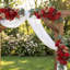3 pièces accueillant des invités, des rangées de fleurs, des linteaux, des signes d'eau, des fleurs artificielles, des décorations de mariage-963963695