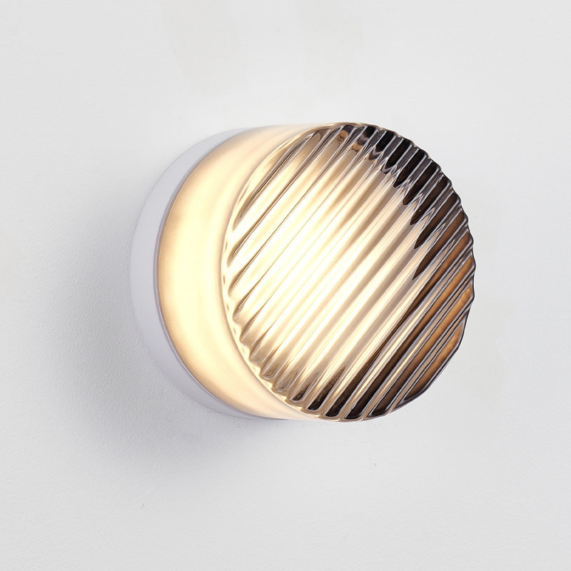 Lampe murale Minimalist, Style rayé - gris fumée