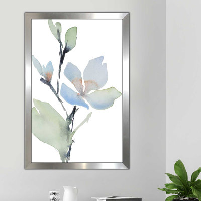 «Glowing Blooms II», reproduction de peinture à l'aquarelle