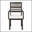 Ensemble de 2 fauteuils de style classique avec finition espresso et sièges rembourrés pour le confort et l'élégance dans les salles à manger