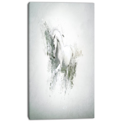 " Graceful White Horse "
