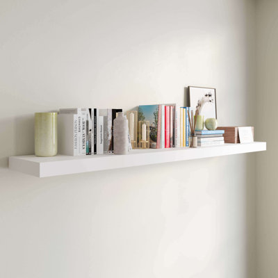 Floating Shelf for Wall with Hidden Brackets, Book Shelf Wall Mount, Long Wall Shelf, Floating Bookshelves for Wall, Shelf for Kitchen, Bedroom Shelf, Book Shelf for Living Room, Hanging Book Shelves for Wall, Pantry Shelves Wall Mounted