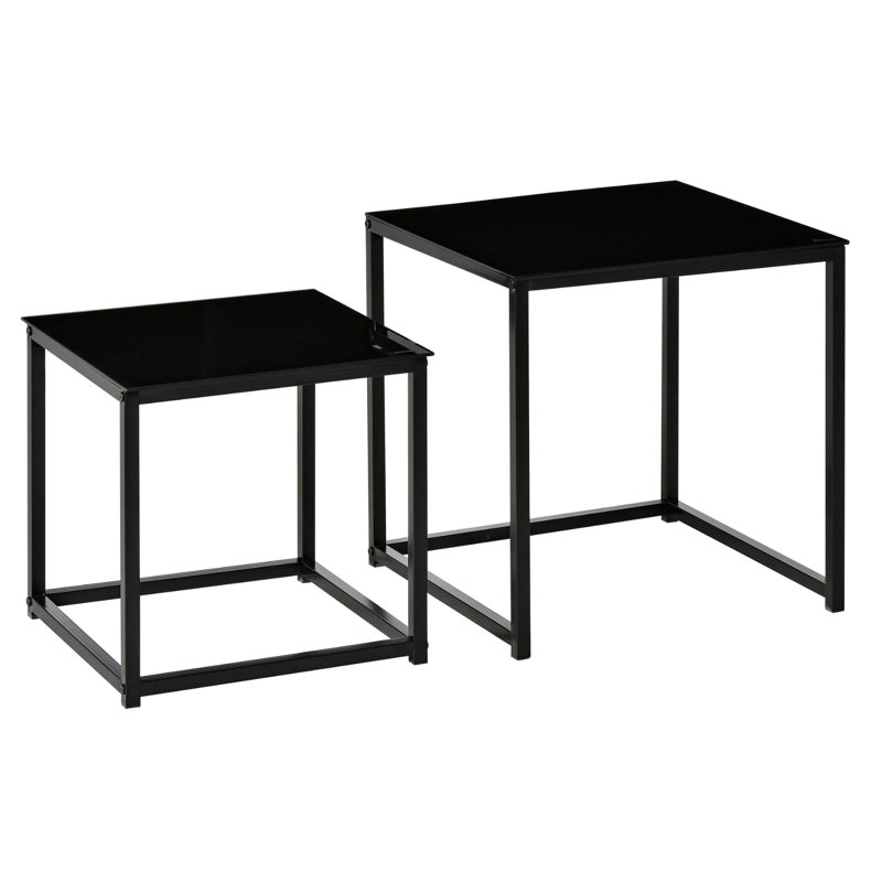 Andrie 2PC Nesting Tables Living Room Furniture