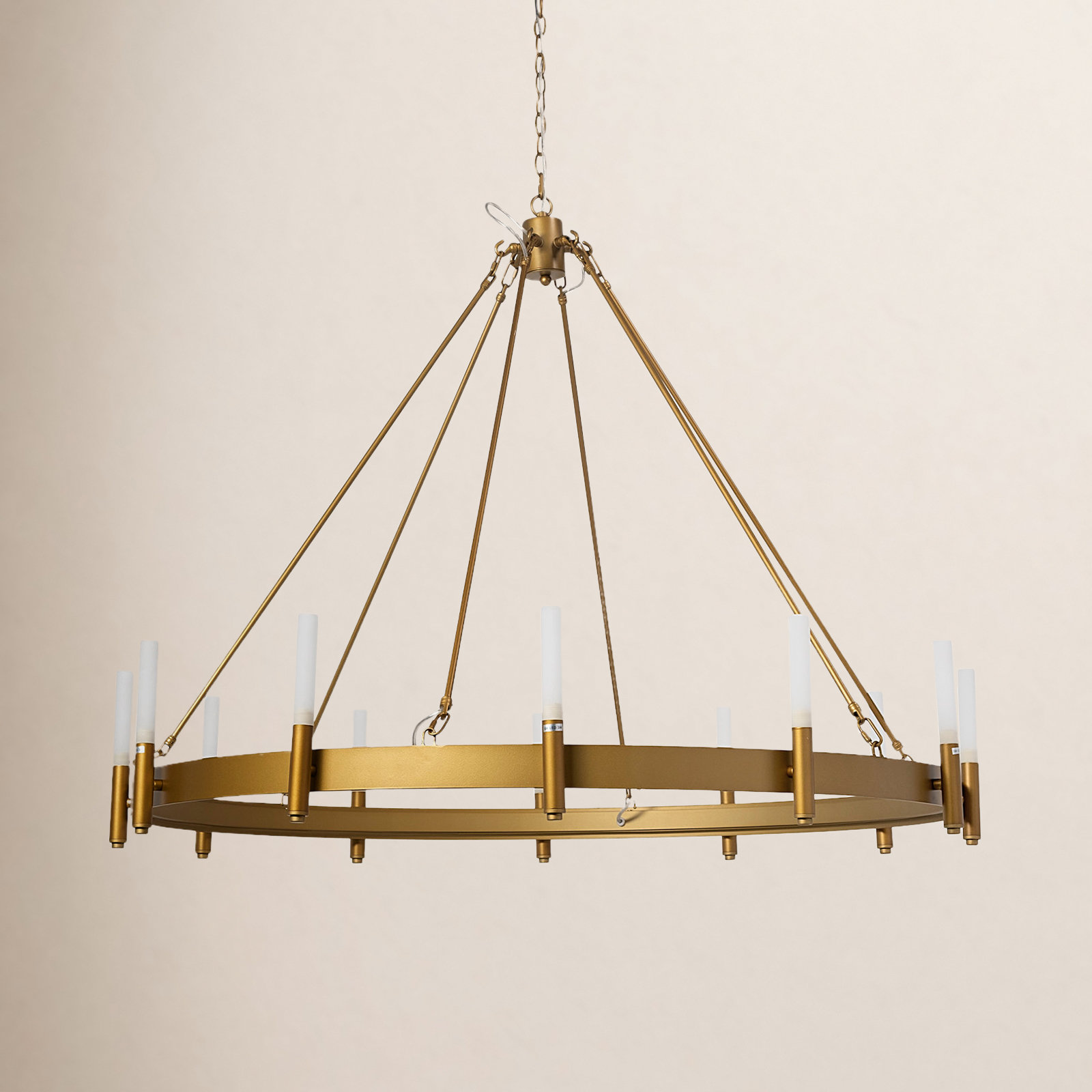 Bryden 12 - Light Dimmable Chandelier, Antiqued Gold