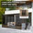 16 Ft. W x 12 Ft. D Aluminum Patio Gazebo Wall-Mounted Solarium