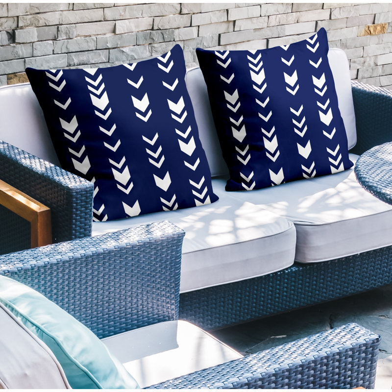  Coussin intérieur / extérieur, L 15 po x H 15 po, Bleu marine