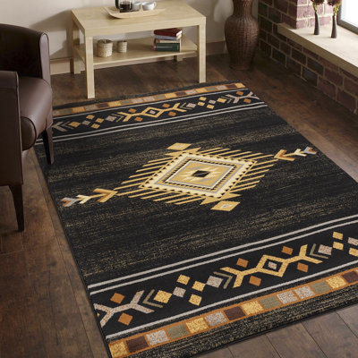 Tapis noir Tribes
