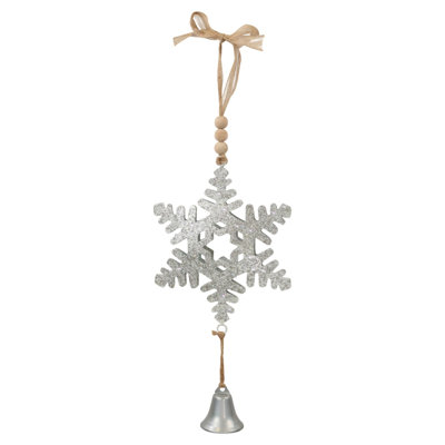 Snowflake Ornament Set/2 - Silver