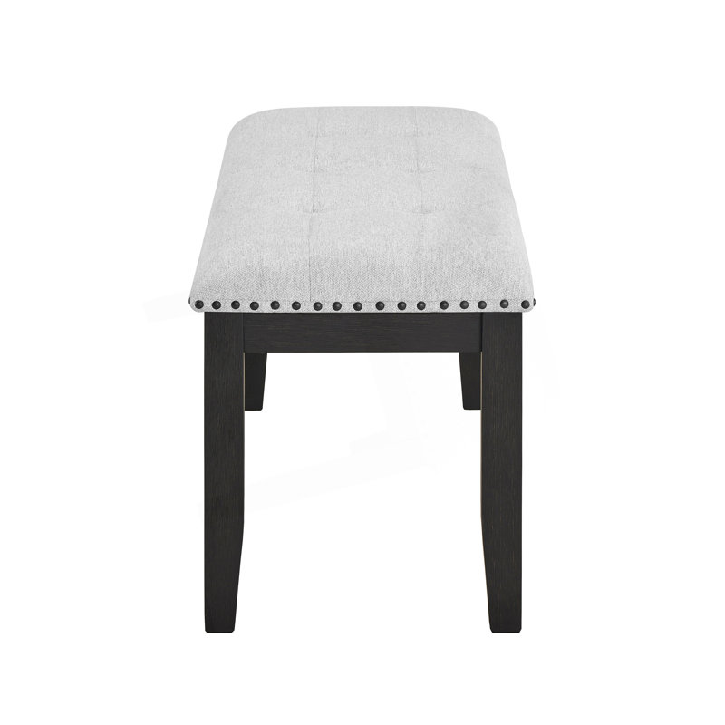 1Pc Transitional Upholstered Dining Bench, Bedroom Bench