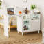 Buffet en L avec plusieurs options de rangement et design moderne