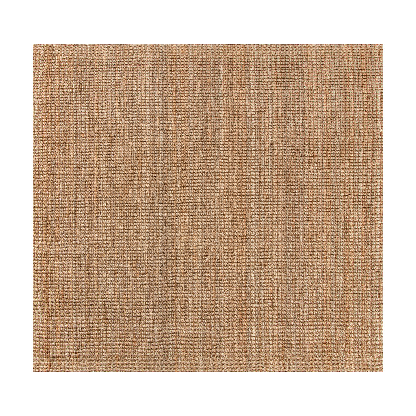 Asta Hand-Loomed Jute Indoor Area Rug in Andes Natural, Square 6'