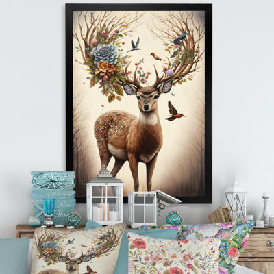 " Deer With Blooming Antlers II "
