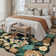 Lorena Timeless Elegance Floral Area Rug in Black