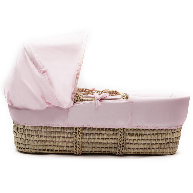 Moses Basket With Stand with Bedding with Mattress