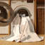 Tapis beige pissenlit minimaliste transparent lavable à la machine - reliure beige-1090493802