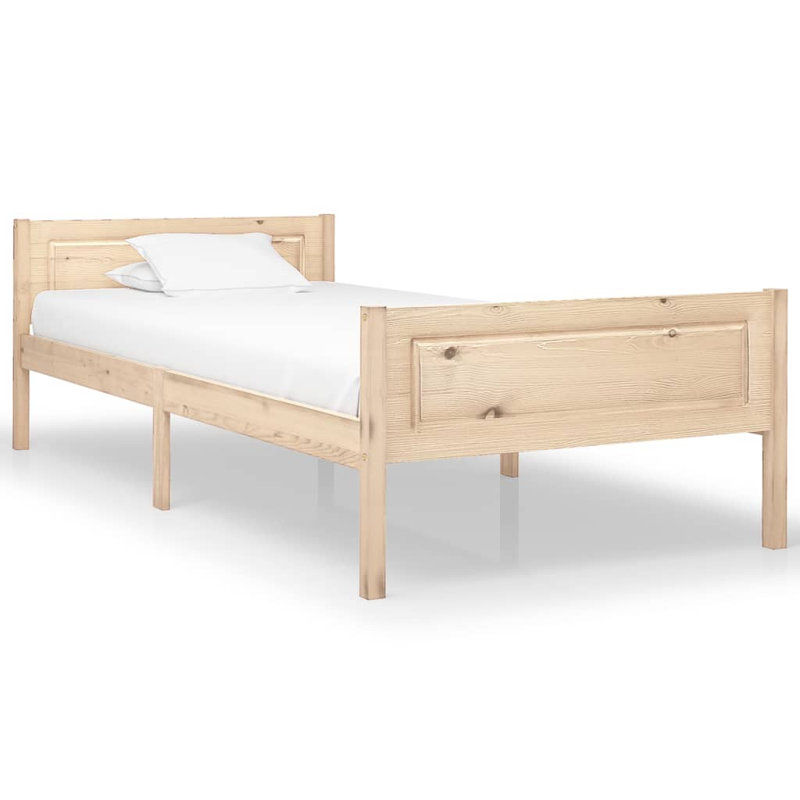 Graci Solid Wood Bed, brown, European Single (90 x 200cm)