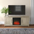 Albrecht Unfinished TV Stand for TVs up to 65" with Fireplace Included