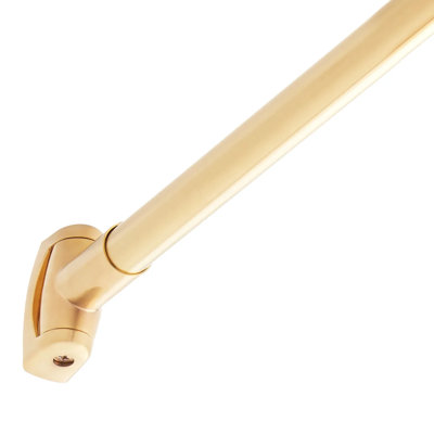 60" Brass Curved Shower Curtain Rod