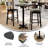 Commercial Seamless Surface Tabletop with Bar Height Crisscross Base-156453022-167038655
