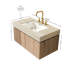 Meuble-lavabo flottant avec espace de rangement multifonctionnel et 3 trous de robinet pré-percés-76202676-76202679