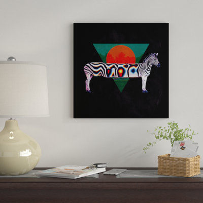 «Zebra, Square» par Ali Gulec, impression sur toile tendue