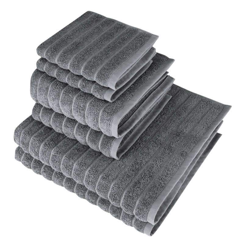 Ensemble de 6 serviettes en coton Florentin, Gris
