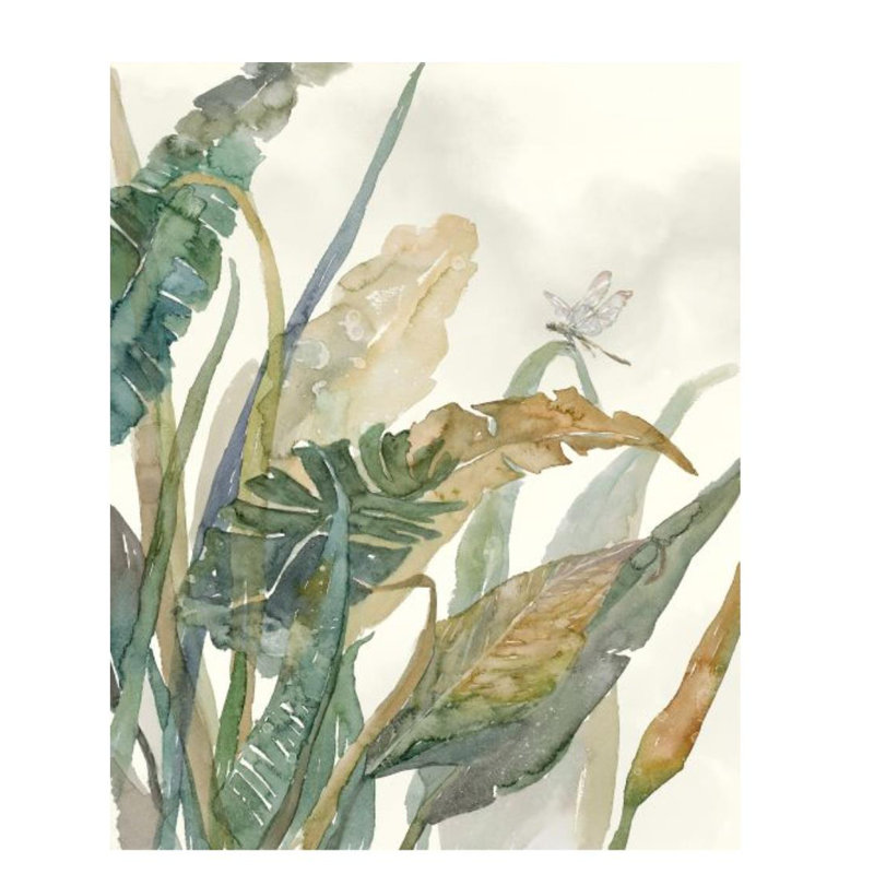 Tropical Breeze I Print by Sara Brown, 30" H x 24" W x 1.5" D, Image Brush Gel