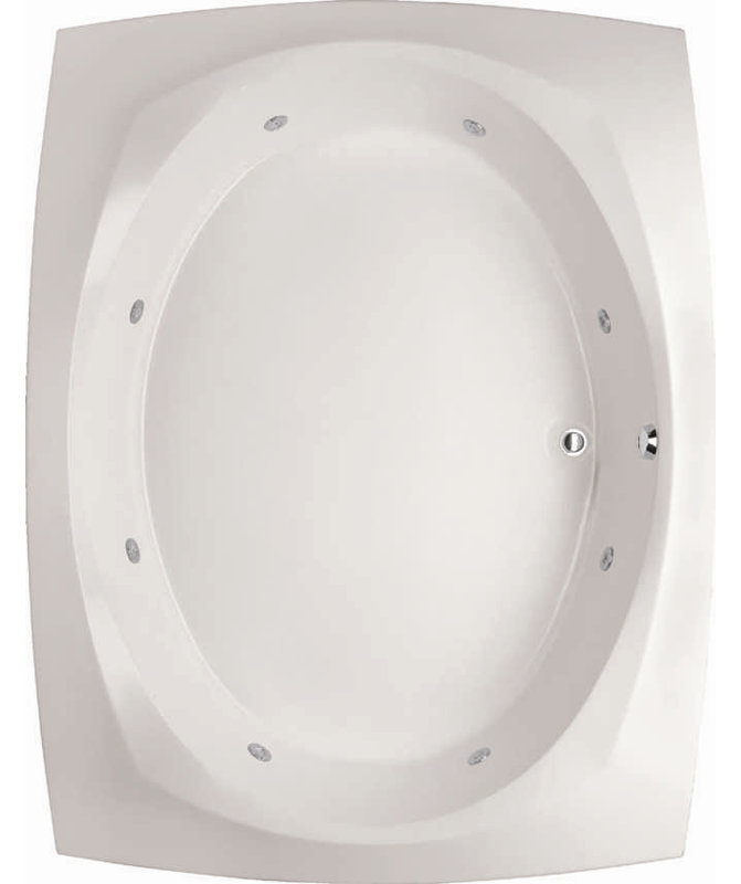 Largo 82 in. L Tub, White, White