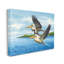 Highland Dunes Splashing Pelicans Flying, art de la giclée encadrée par John Rossini-867413018