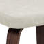 Tabouret de comptoir pivotant 26 po avec pieds en bois Adelene-120965812