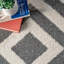 Tapis gris / blanc Frances-993512522
