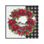 Chickadee Christmas Red V - Wreath by Tara Reed - Wrapped Canvas Print-1912430910