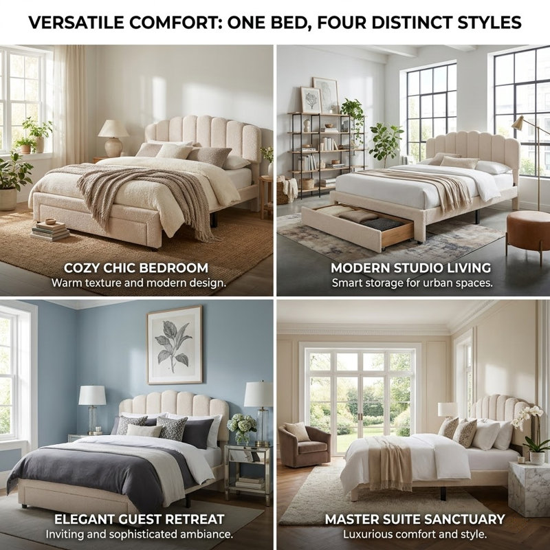 Bed, European Kingsize (160 x 200 cm)