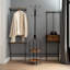 Amiyaah Freestanding 8 - Hook Coat Stand Rustic Industrial Entryway Hallway Furniture