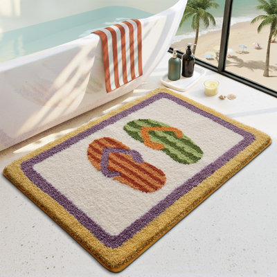 Non‑Slip Machine Washable Absorbent Soft Bath Rug