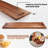 36" Large Acacia Wood Charcuterie Board With Handles - Extra Long Wooden Serving Cheese Boards - Rectangular Serving Platter