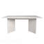 Table de salle à manger extensible 6-10 personnes moderne faux marbre en bois long rectangulaire