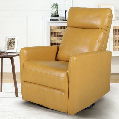 Fauteuil inclinable manuel pivotant en similicuir Gemius