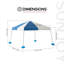 Sunjoy 10 pi x 10 pi Auvent de piscine flottant avec sac de transport-130617920